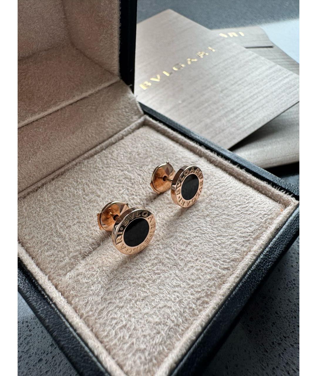 BVLGARI Золотые серьги из розового золота, фото 5