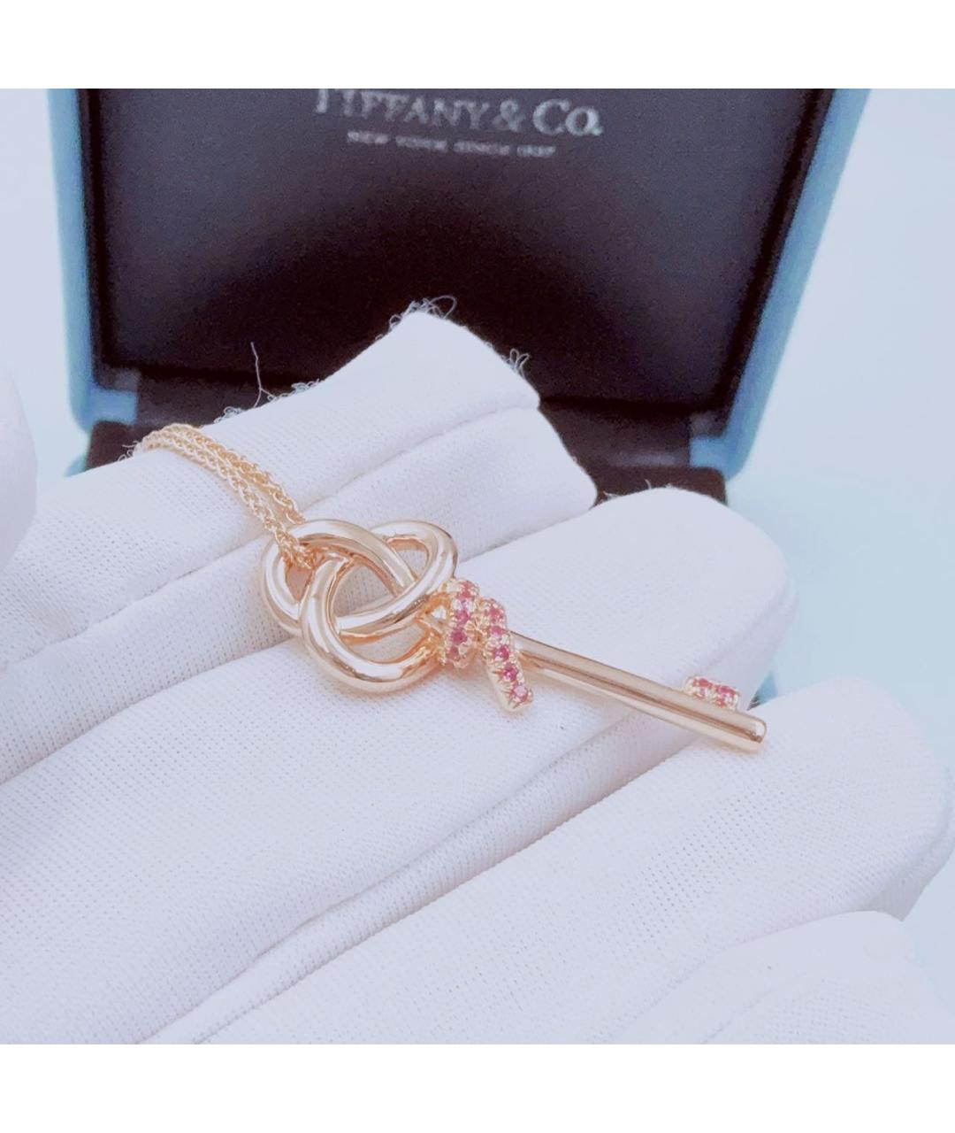 TIFFANY&CO Розовое колье из розового золота, фото 5
