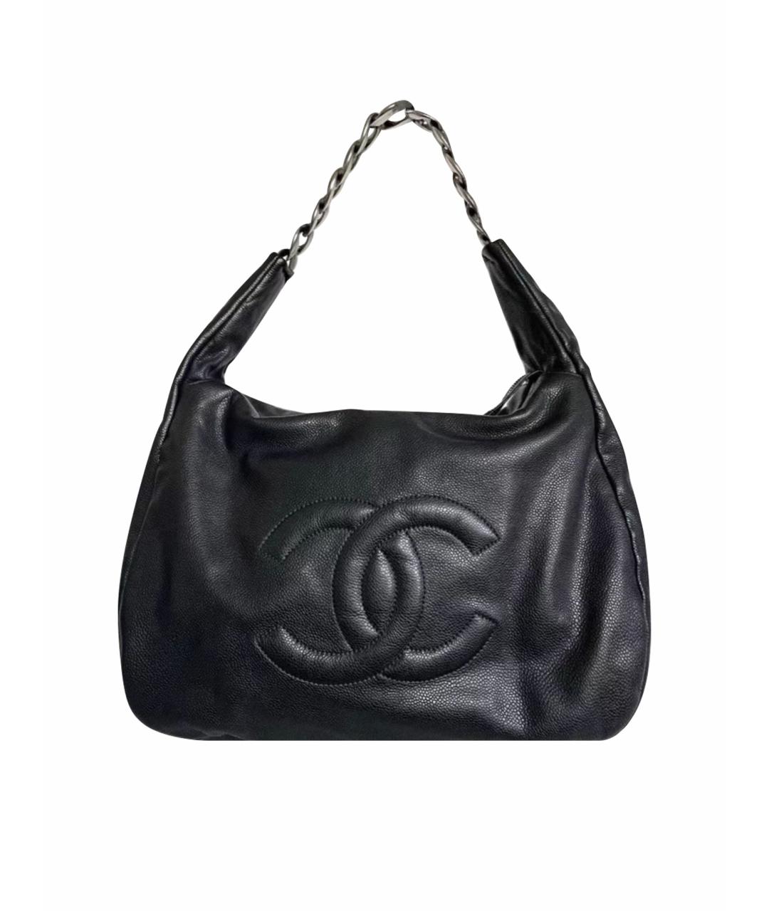 CHANEL Черная кожаная сумка тоут, фото 1