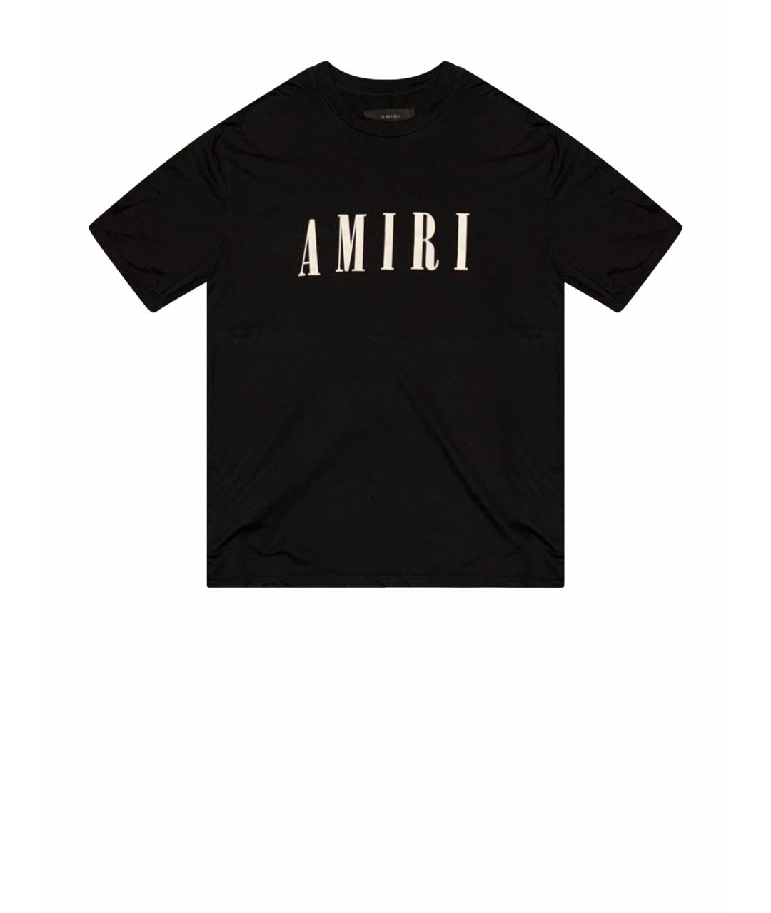 AMIRI Черная хлопковая футболка, фото 1