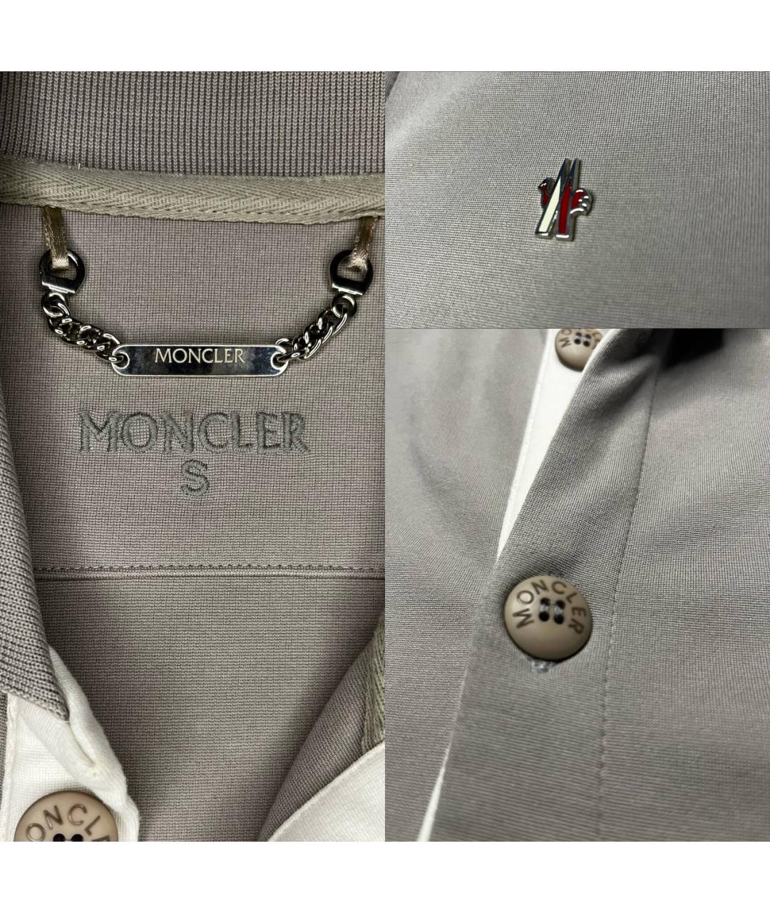 MONCLER Серый полиамидовый спортивный костюм, фото 4