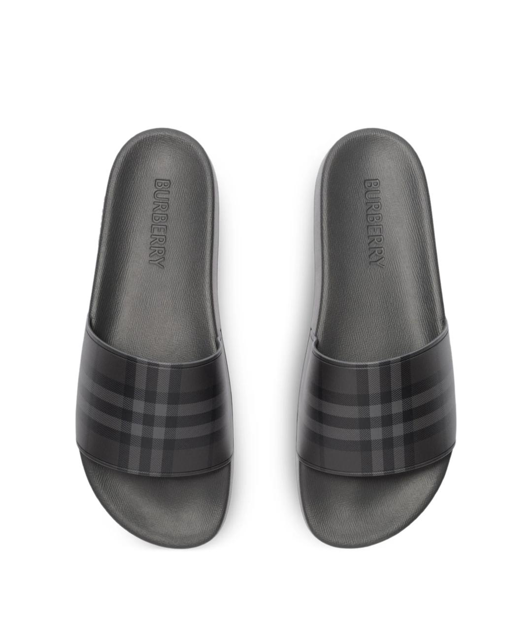 BURBERRY Серые сандалии, фото 4