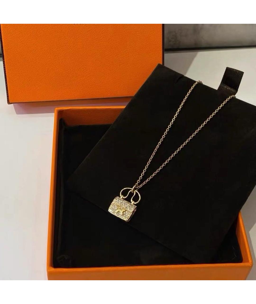 HERMES Розовое колье из розового золота, фото 5