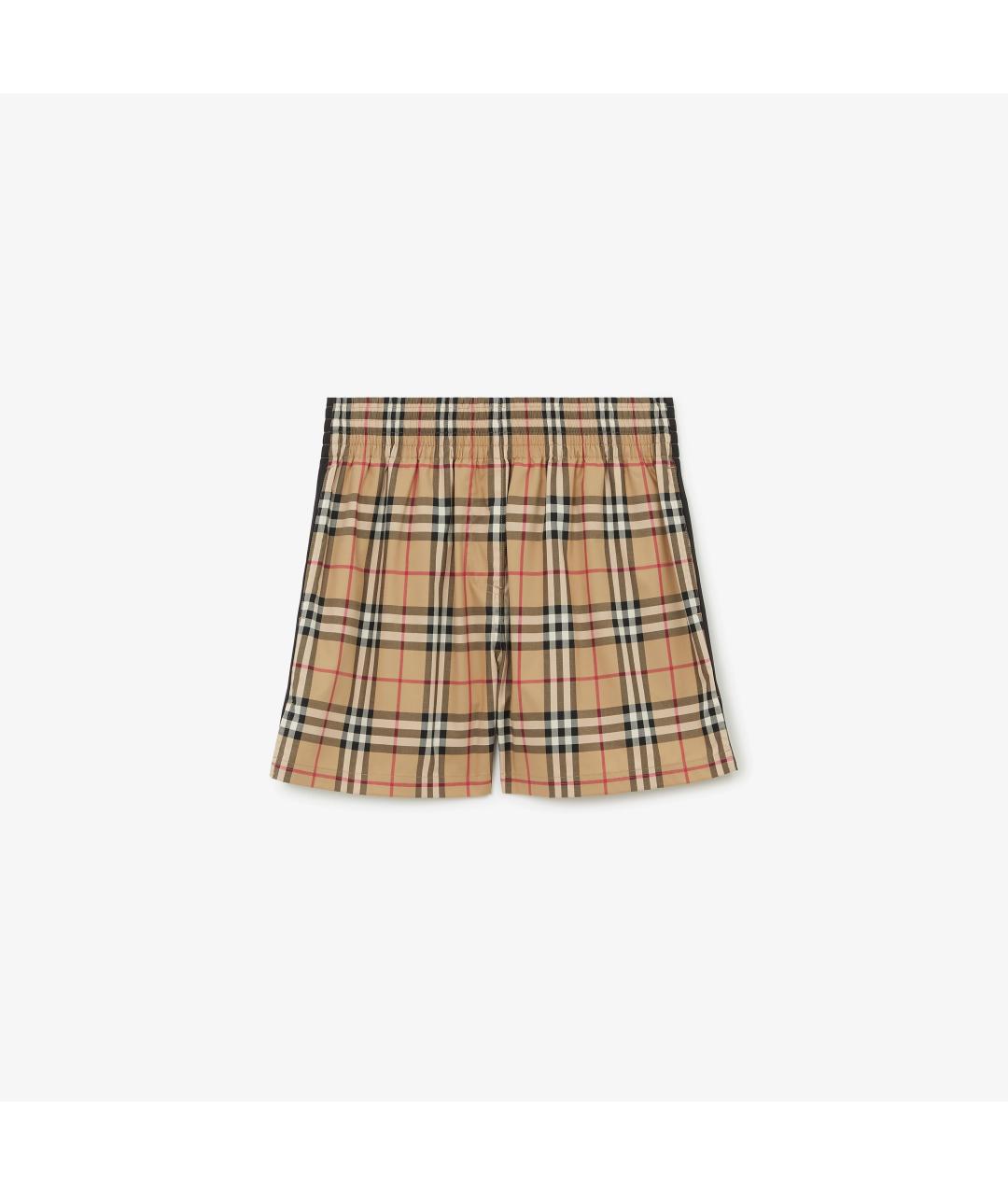 BURBERRY Бежевые хлопковые шорты, фото 1
