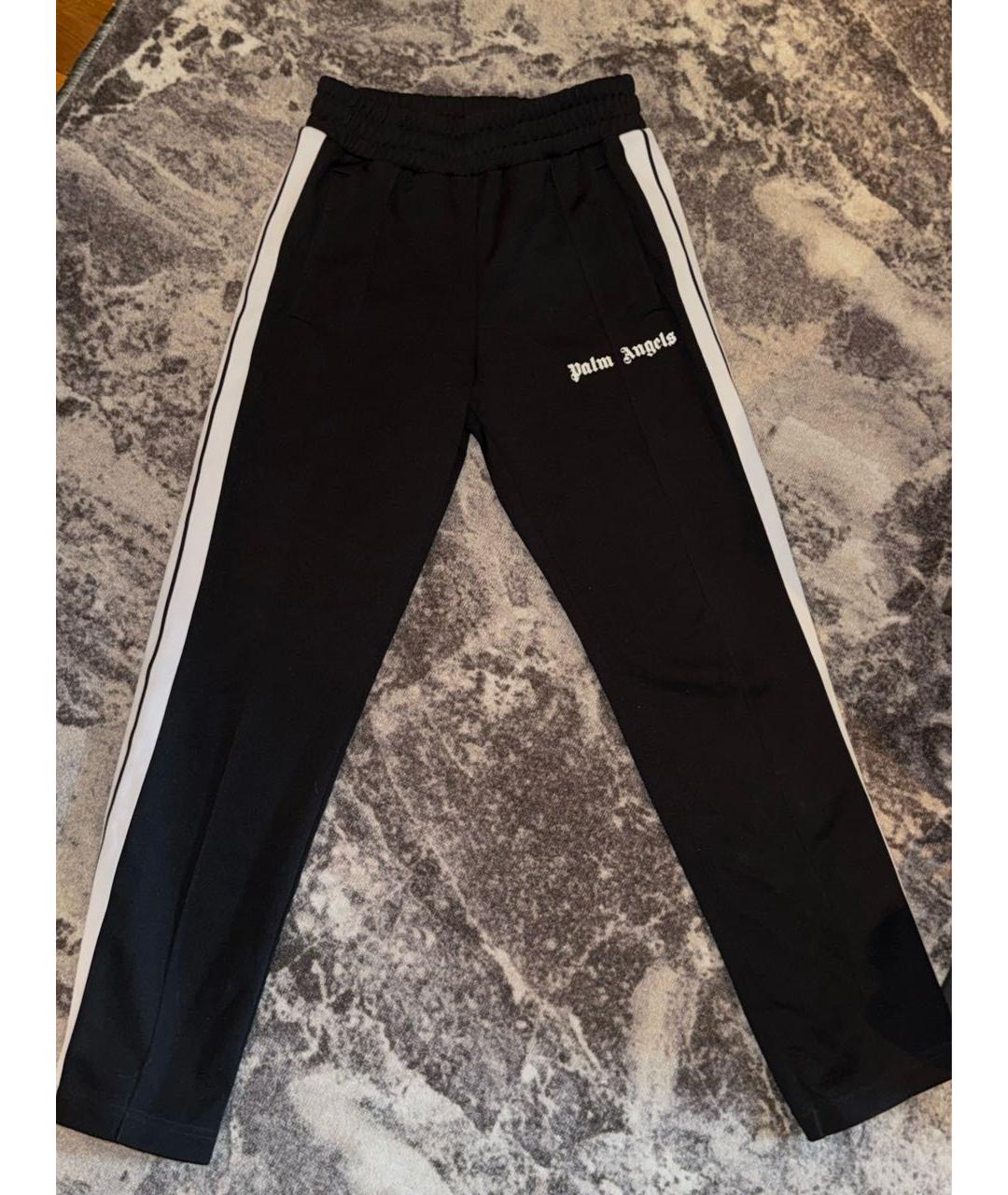 PALM ANGELS Черные полиэстеровые повседневные брюки, фото 3