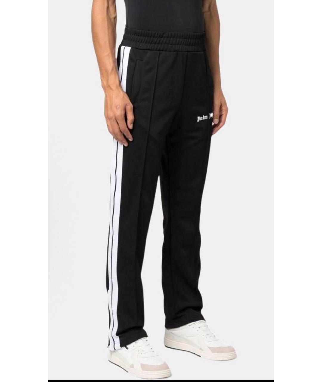 PALM ANGELS Черные полиэстеровые повседневные брюки, фото 2