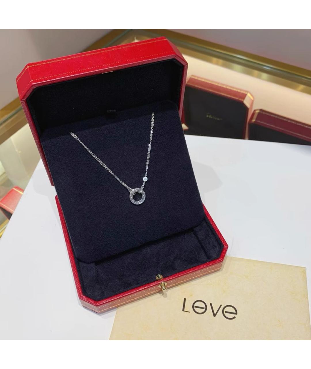 CARTIER Белое колье из белого золота, фото 4