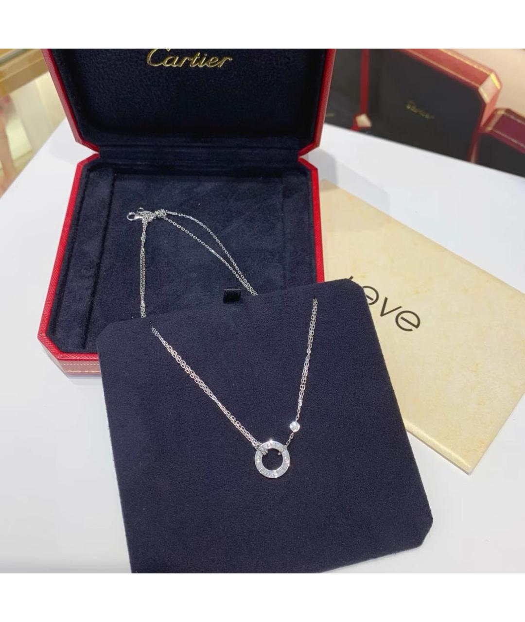 CARTIER Белое колье из белого золота, фото 3