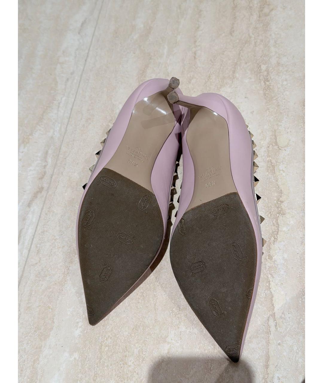 VALENTINO Розовые кожаные туфли, фото 5