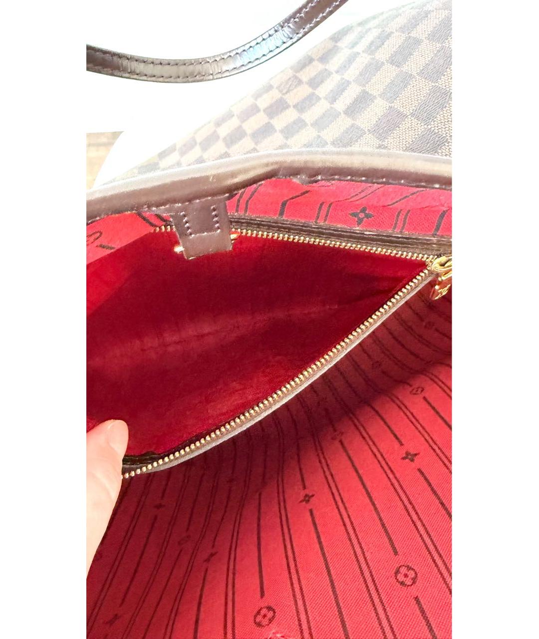 LOUIS VUITTON Коричневая сумка тоут, фото 6