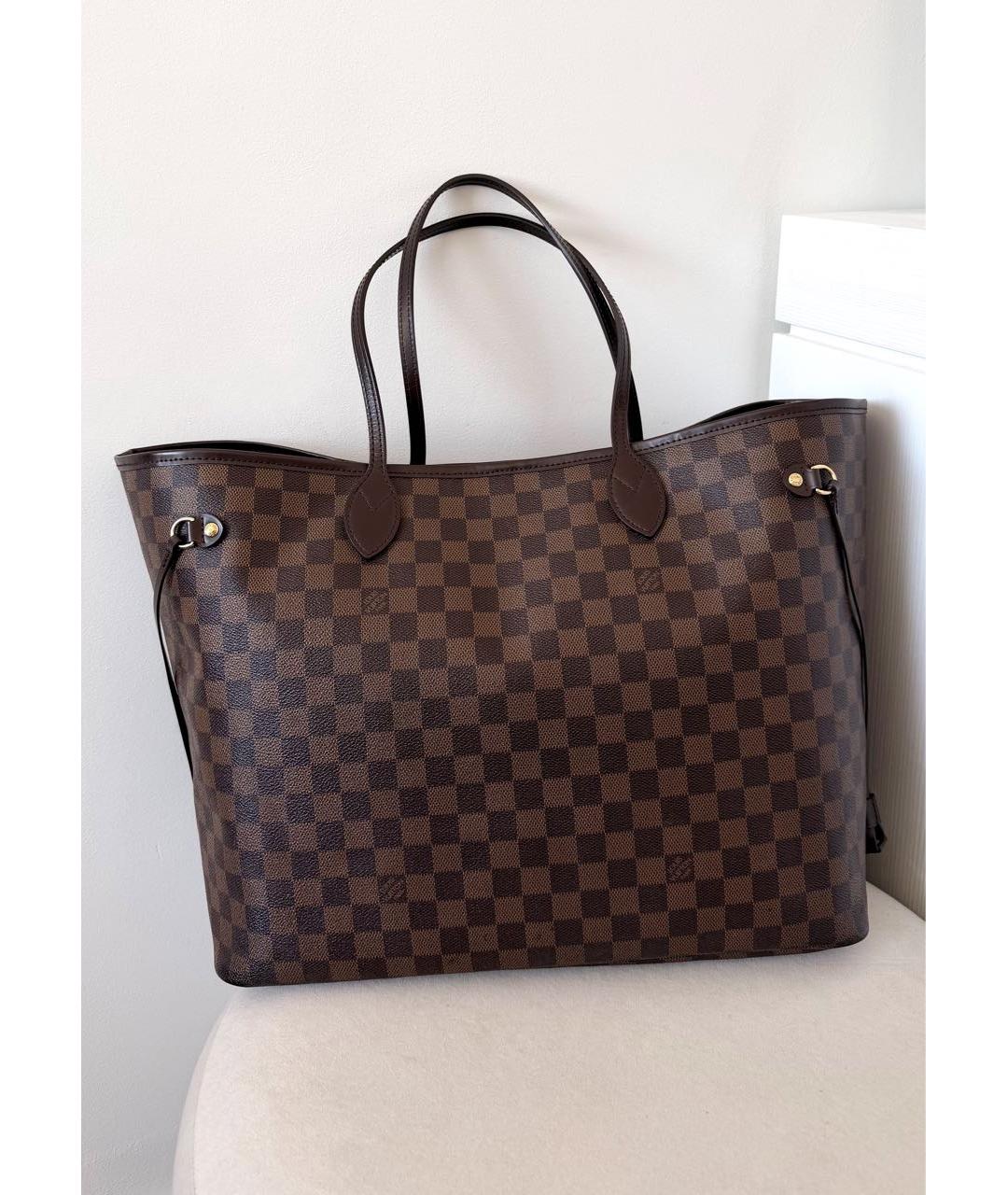 LOUIS VUITTON Коричневая сумка тоут, фото 2