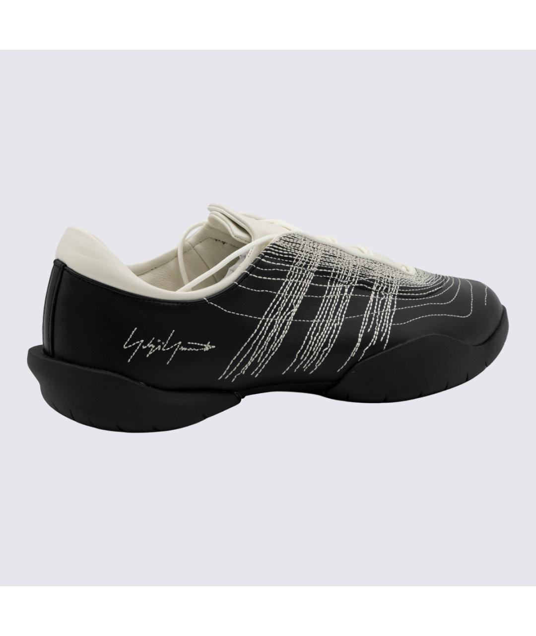 Y-3 Черные низкие кроссовки / кеды, фото 3