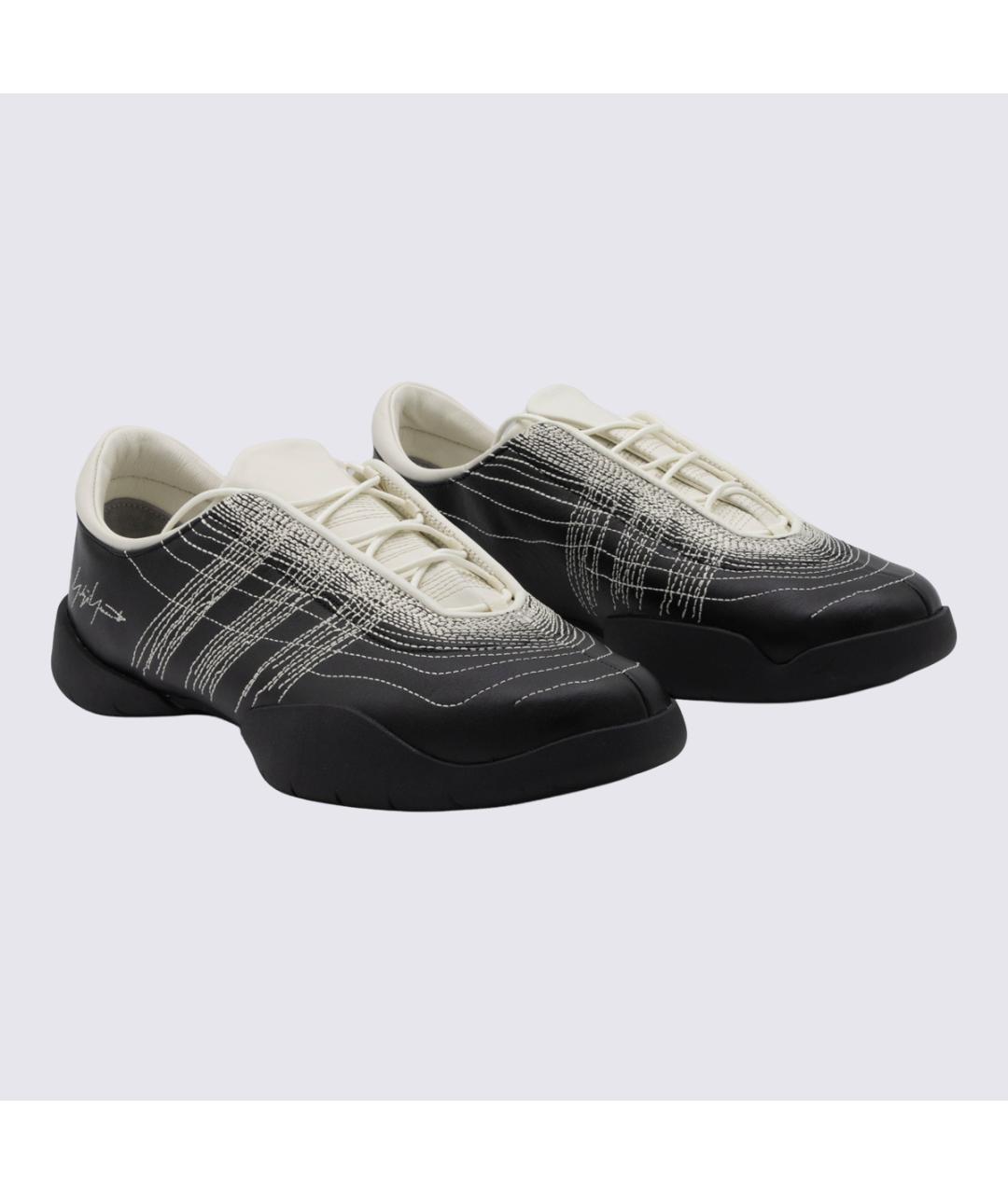 Y-3 Черные низкие кроссовки / кеды, фото 2
