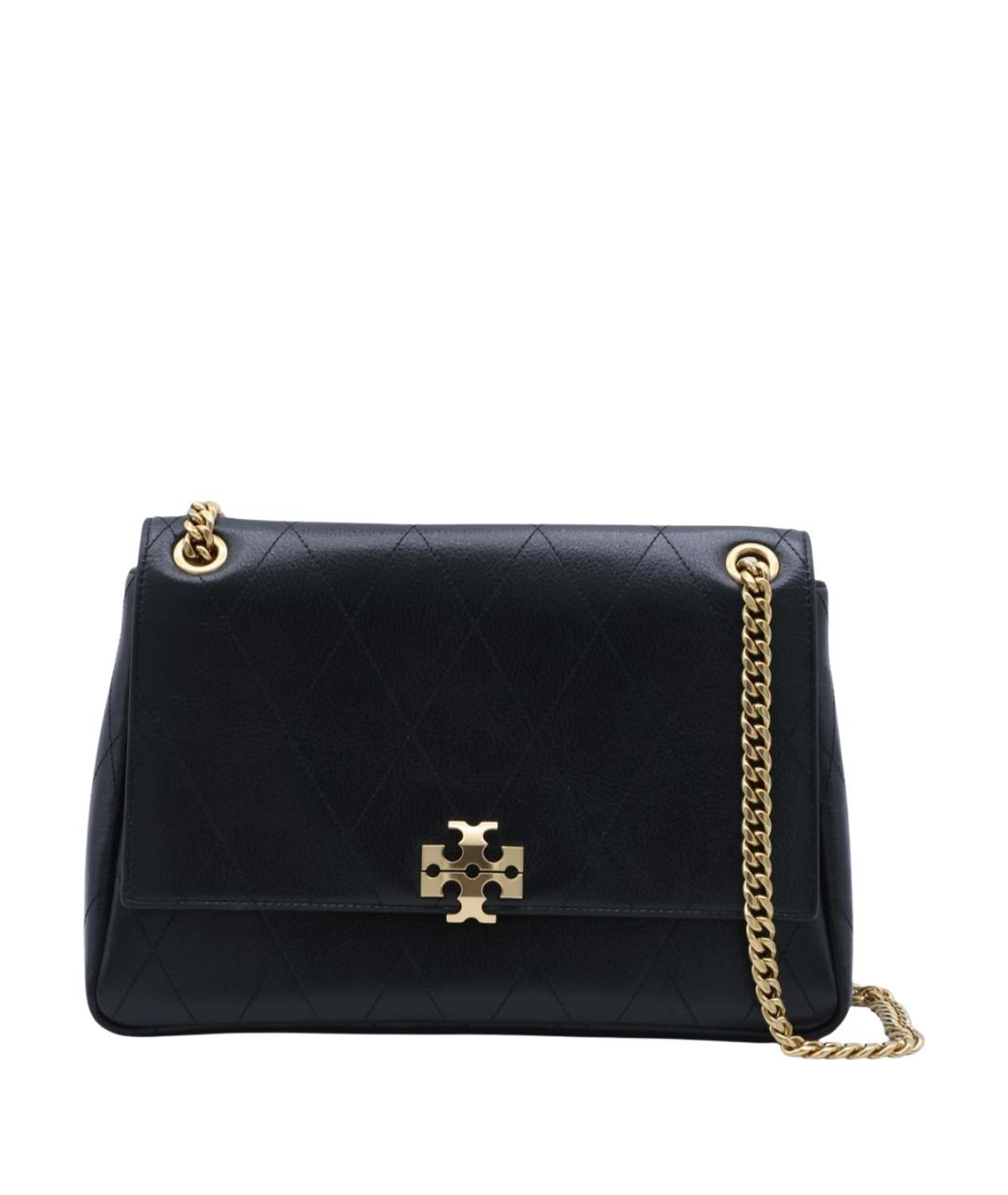 TORY BURCH Черная кожаная сумка через плечо, фото 1