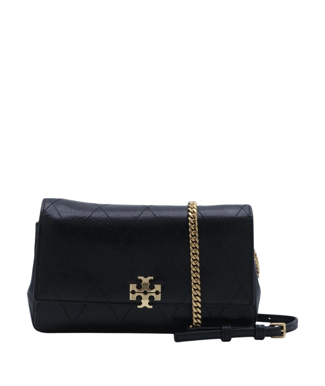 TORY BURCH Черная кожаная сумка через плечо, фото 1