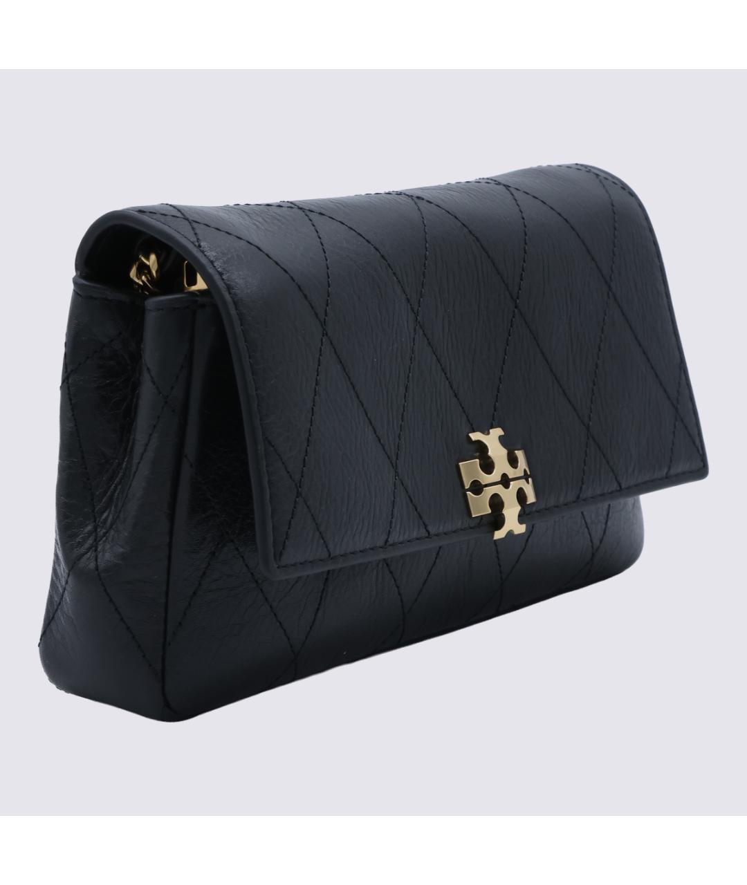 TORY BURCH Черная кожаная сумка через плечо, фото 2