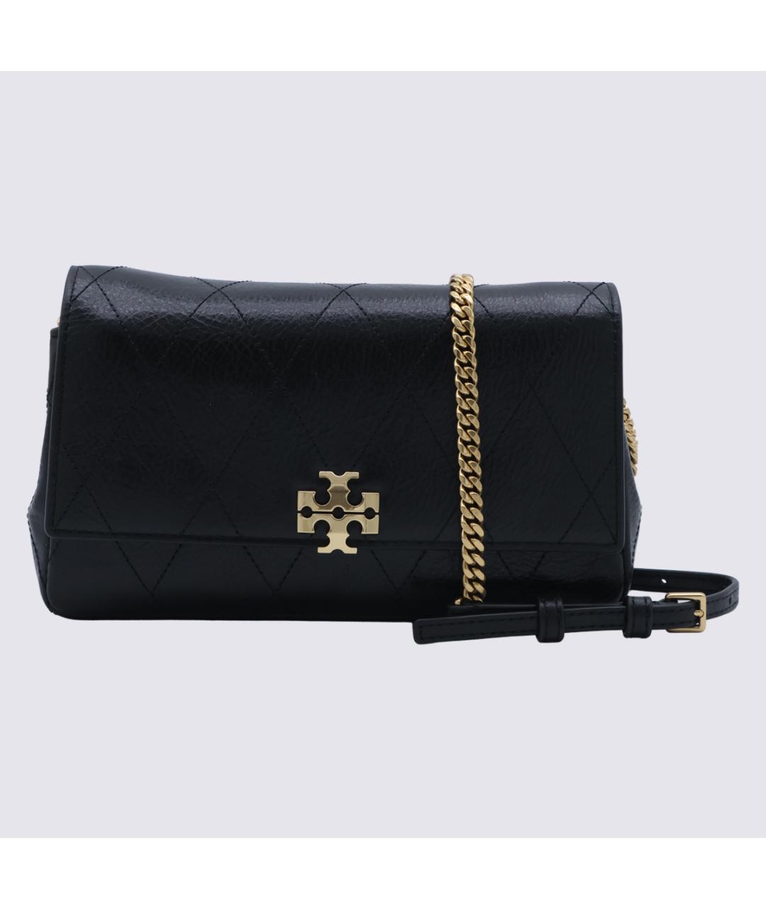 TORY BURCH Черная кожаная сумка через плечо, фото 5