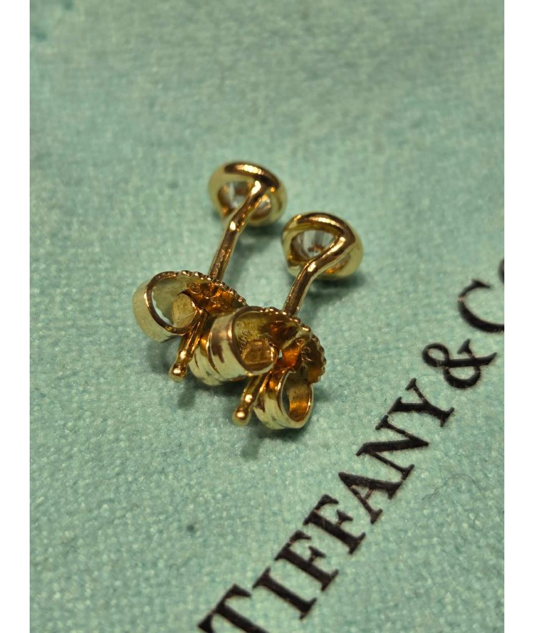 TIFFANY&CO Золотые серьги из желтого золота, фото 2