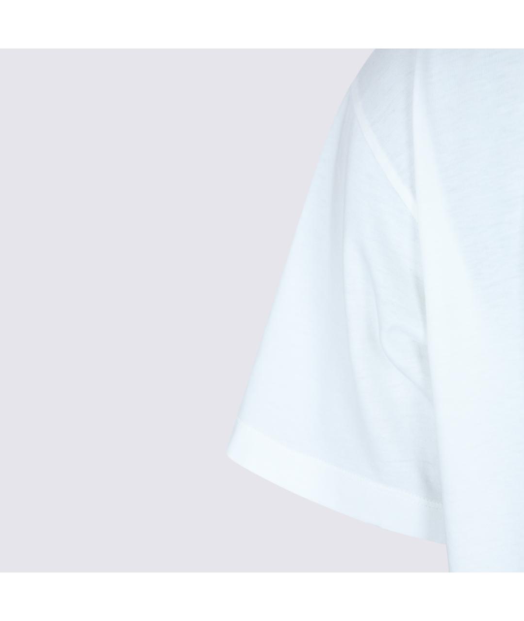 MM6 MAISON MARGIELA Белая хлопковая футболка, фото 4