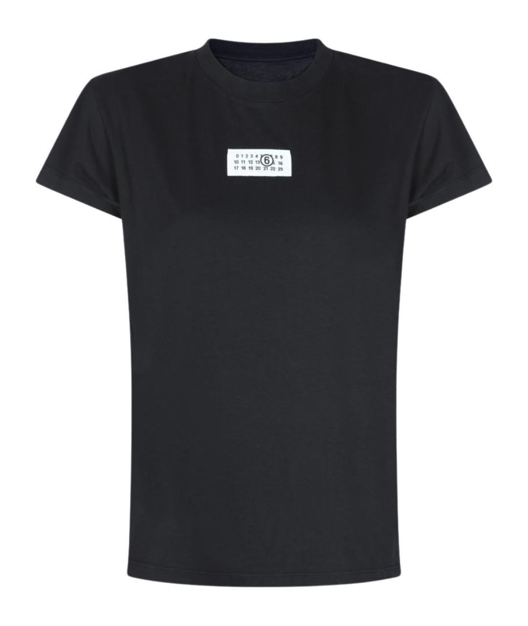 MM6 MAISON MARGIELA Черная футболка, фото 1