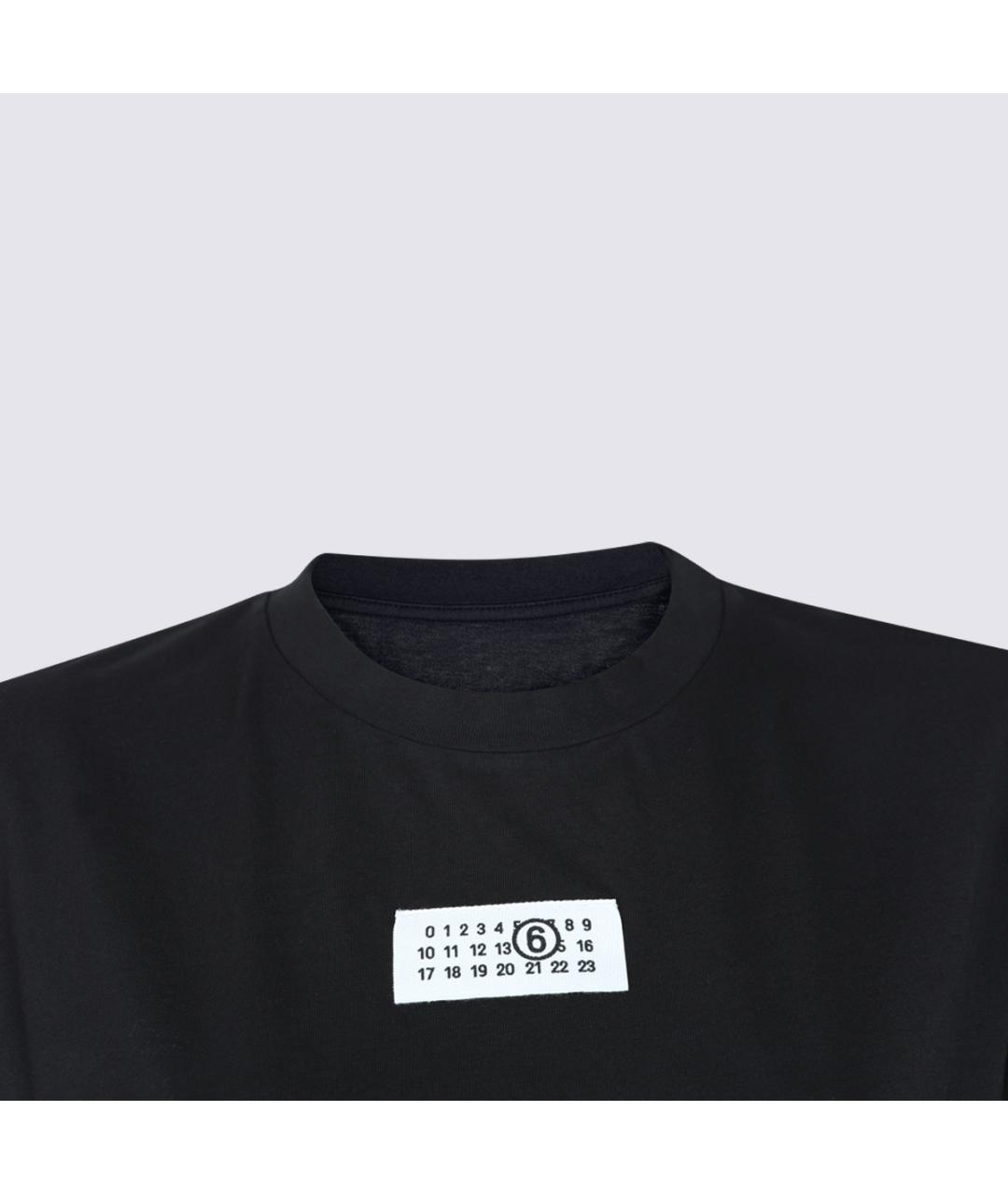 MM6 MAISON MARGIELA Черная футболка, фото 3