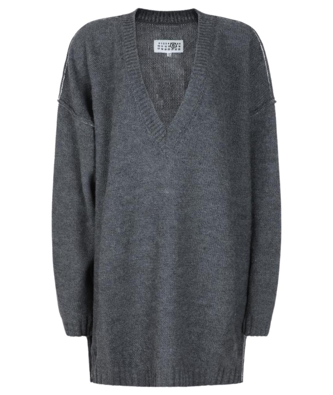 MM6 MAISON MARGIELA Серый шерстяной джемпер / свитер, фото 1