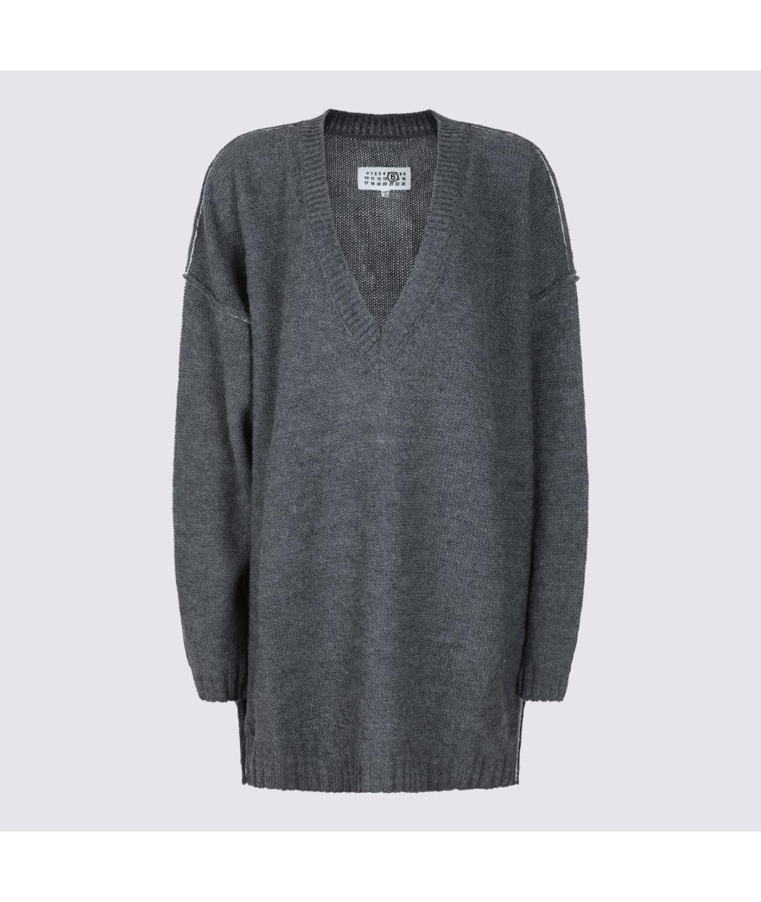 MM6 MAISON MARGIELA Серый шерстяной джемпер / свитер, фото 5