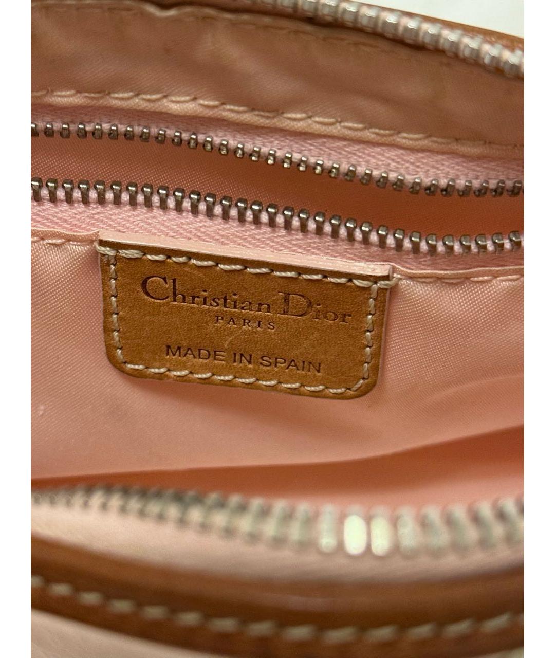 CHRISTIAN DIOR Розовая сумка с короткими ручками, фото 4