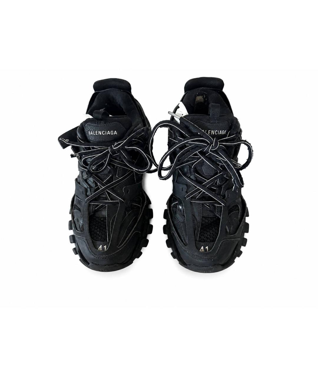 BALENCIAGA Черные синтетические низкие кроссовки / кеды, фото 2