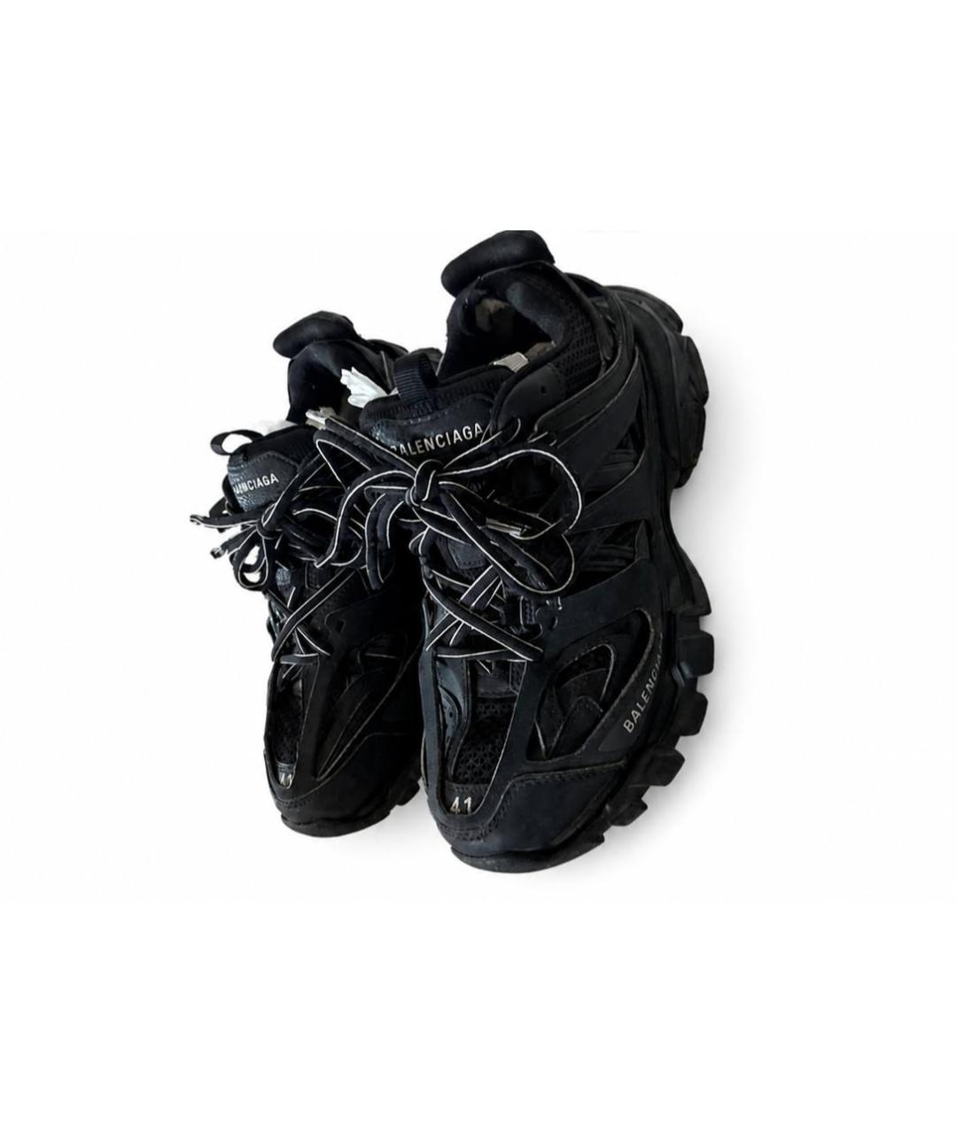 BALENCIAGA Черные синтетические низкие кроссовки / кеды, фото 5