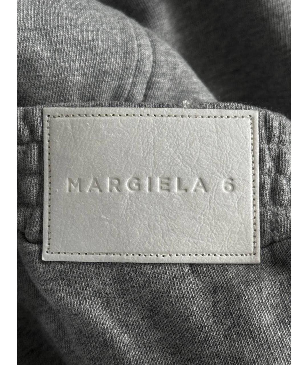 MAISON MARGIELA Серые хлопковые брюки широкие, фото 4