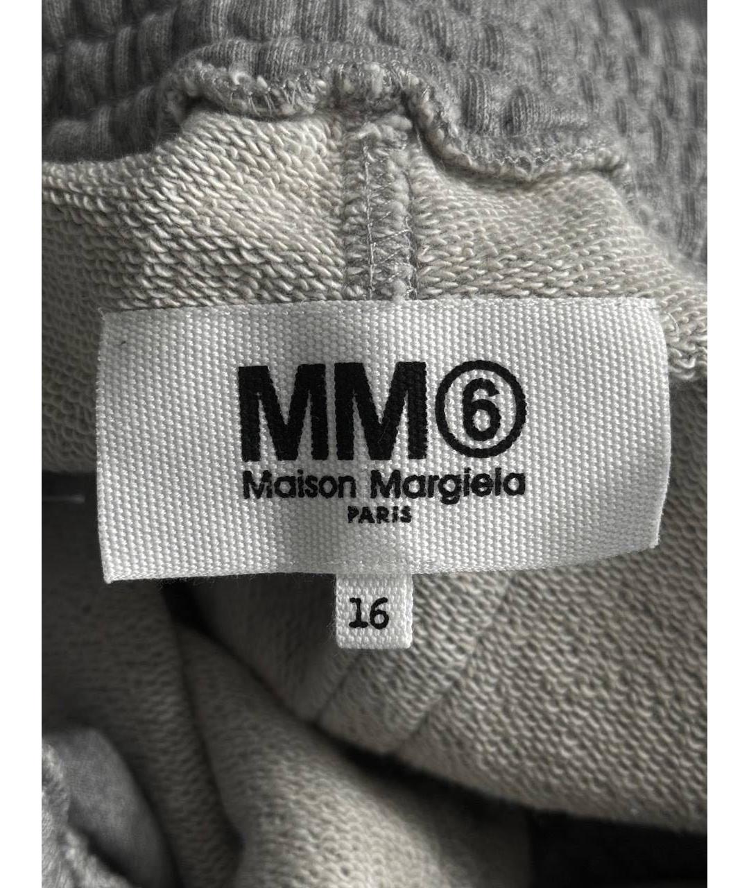 MAISON MARGIELA Серые хлопковые брюки широкие, фото 3
