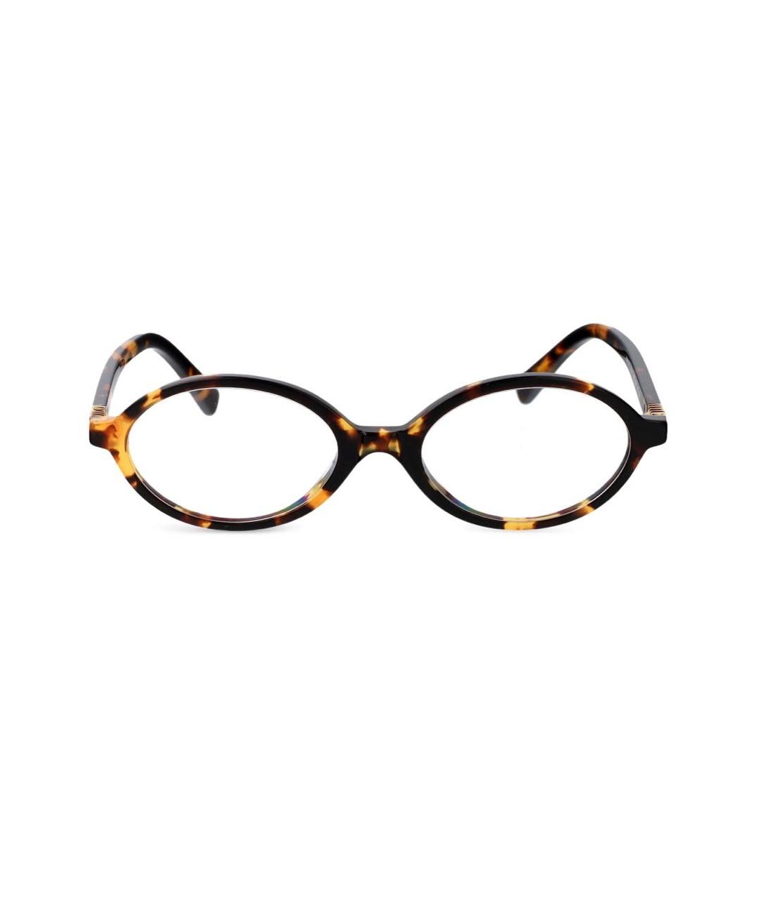 MIU MIU Коричневые пластиковые солнцезащитные очки, фото 2