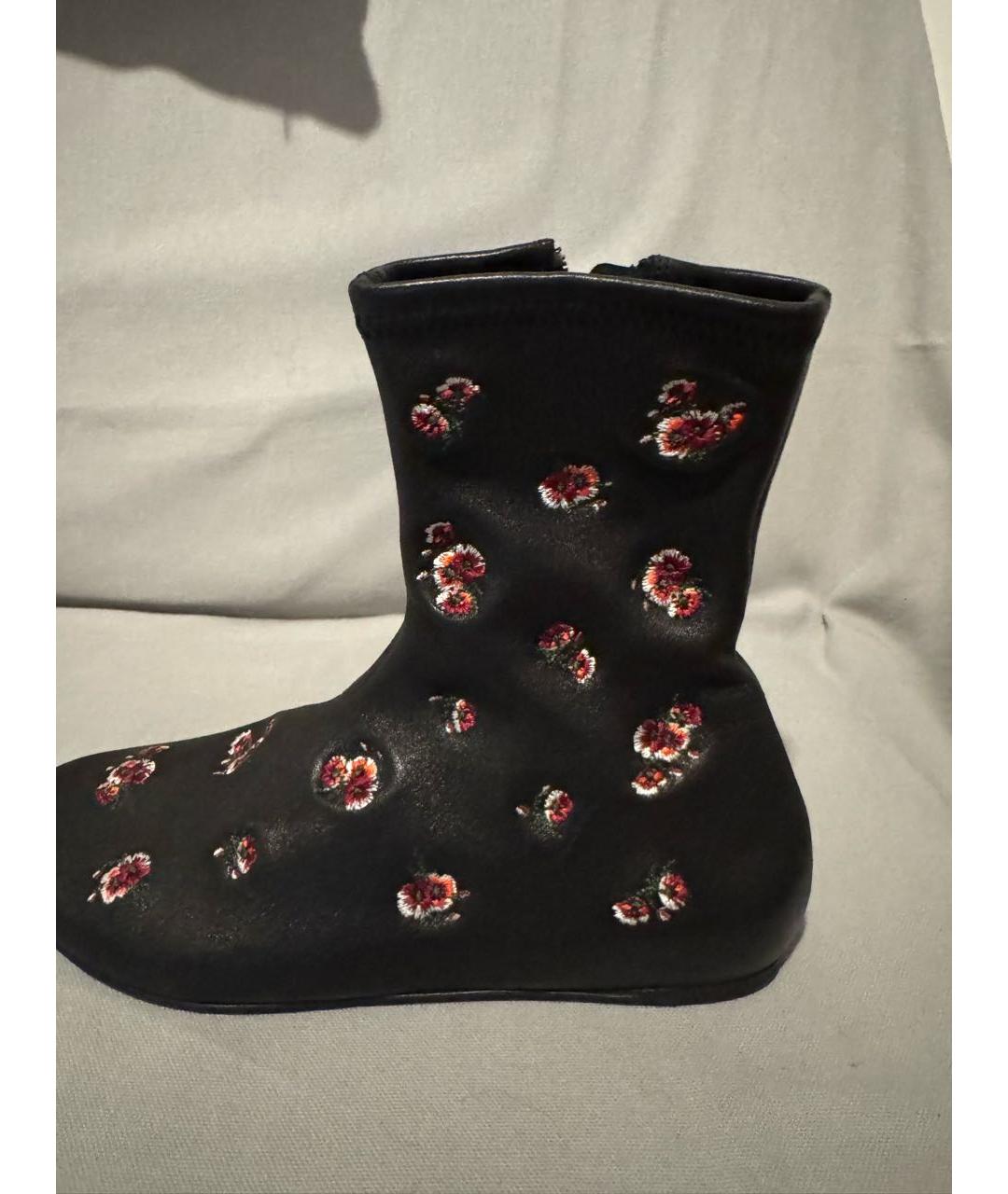 KENZO Черные кожаные полусапоги, фото 3