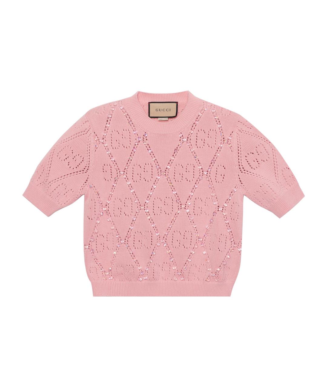 GUCCI Розовый джемпер / свитер, фото 1