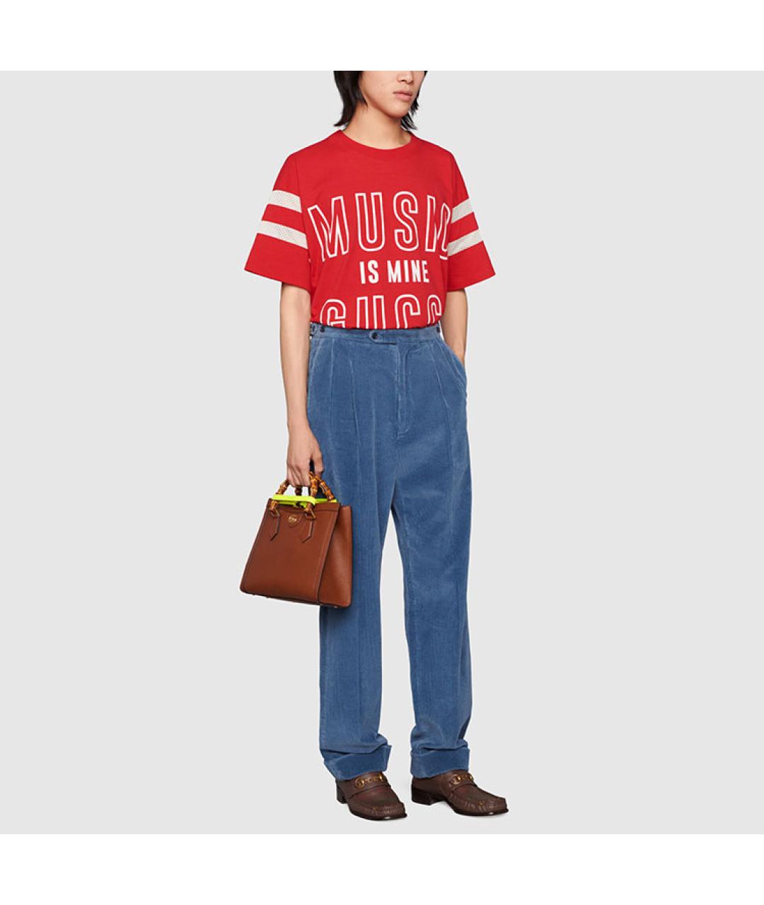GUCCI Красная футболка, фото 4