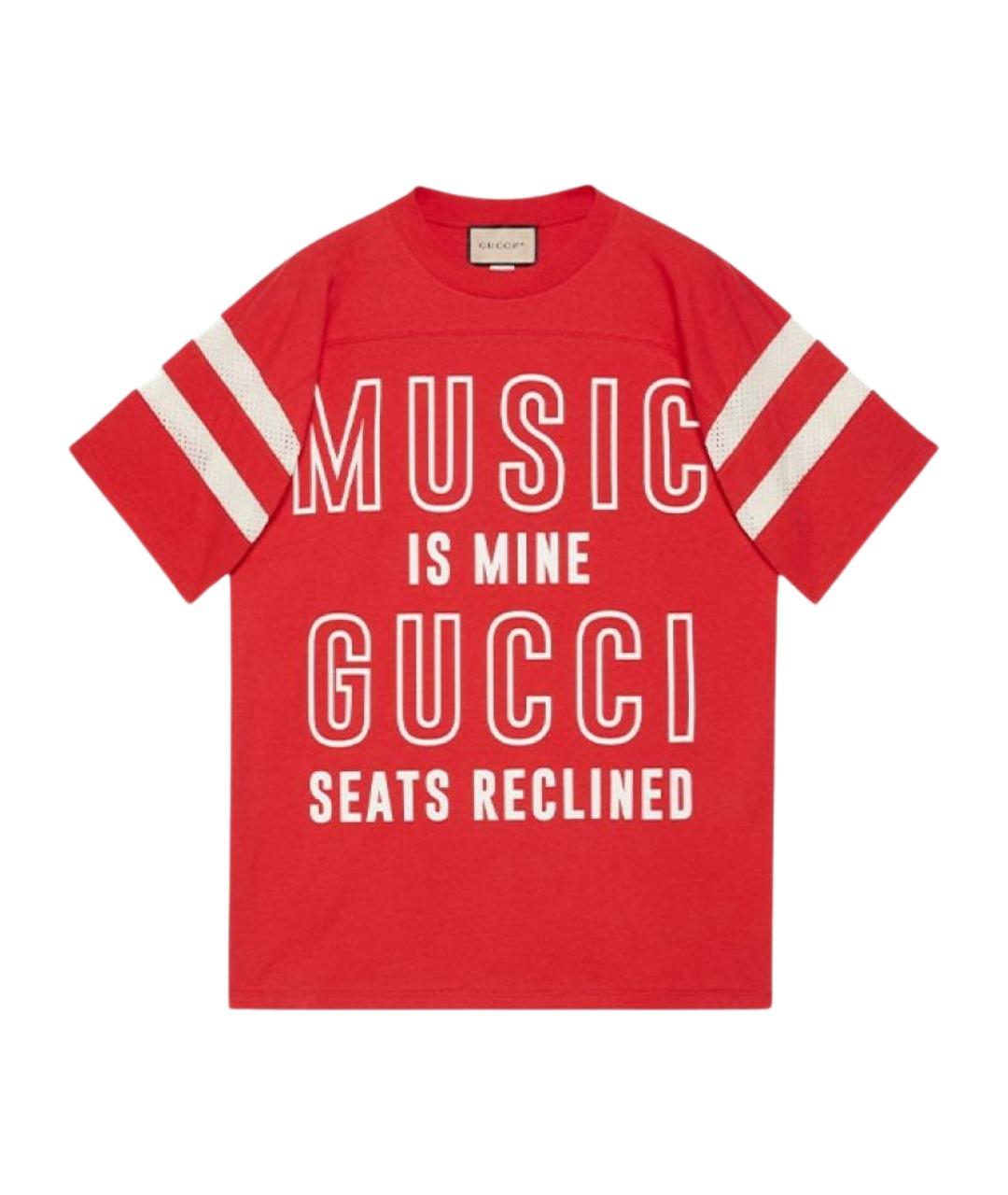 GUCCI Красная футболка, фото 1