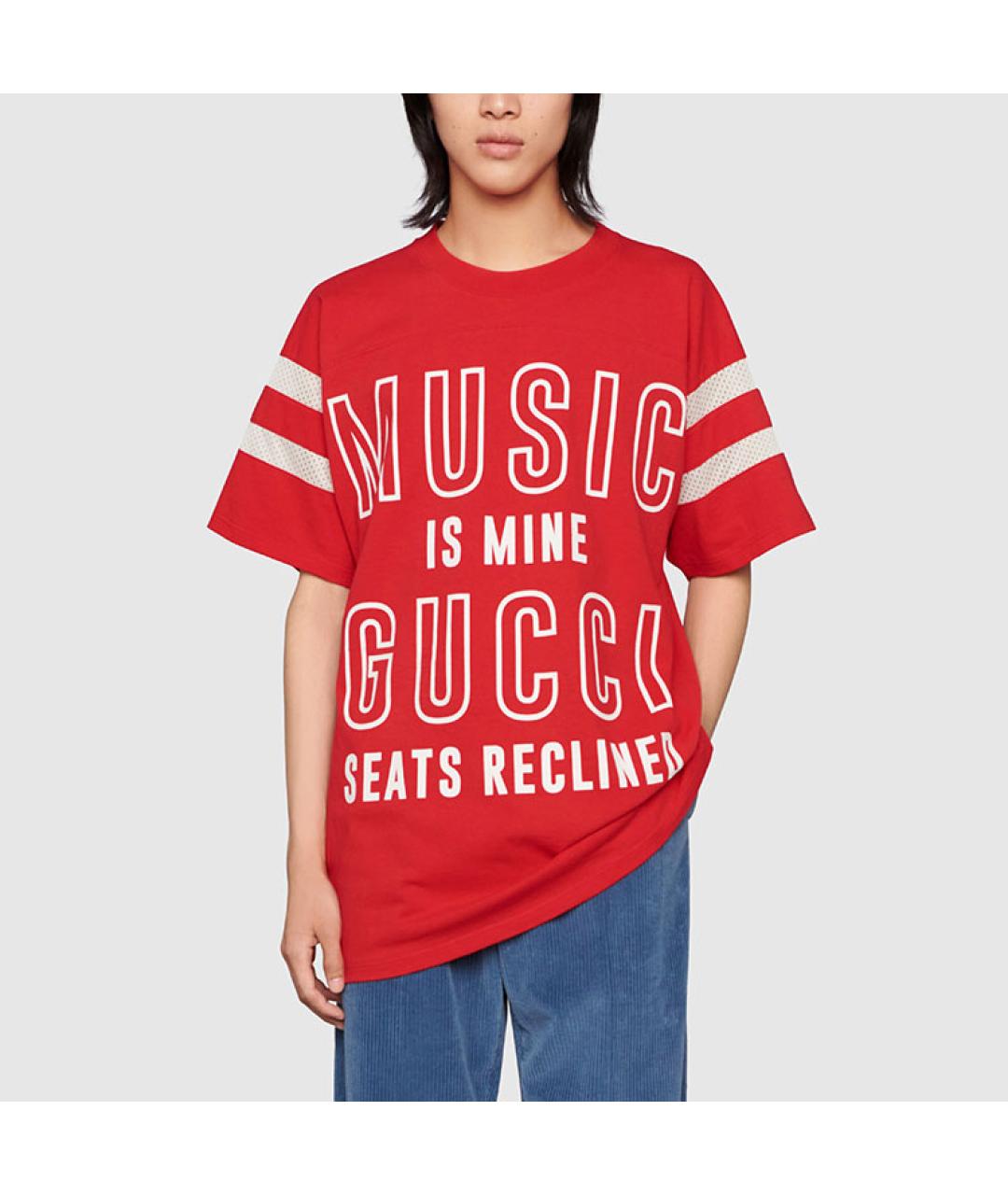 GUCCI Красная футболка, фото 3