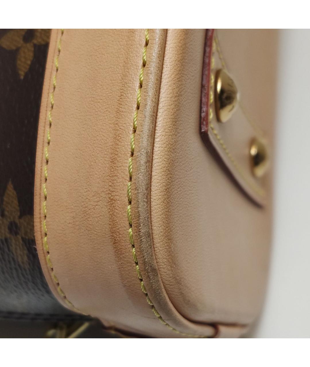 LOUIS VUITTON Коричневая сумка с короткими ручками, фото 7