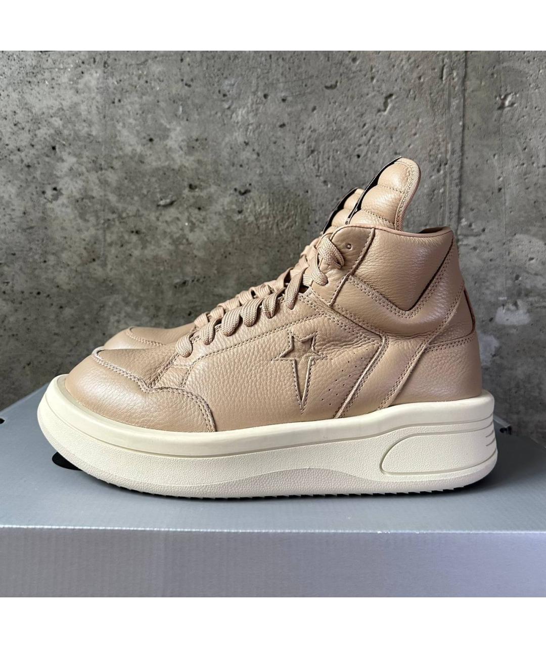 RICK OWENS Бежевые ботинки, фото 8
