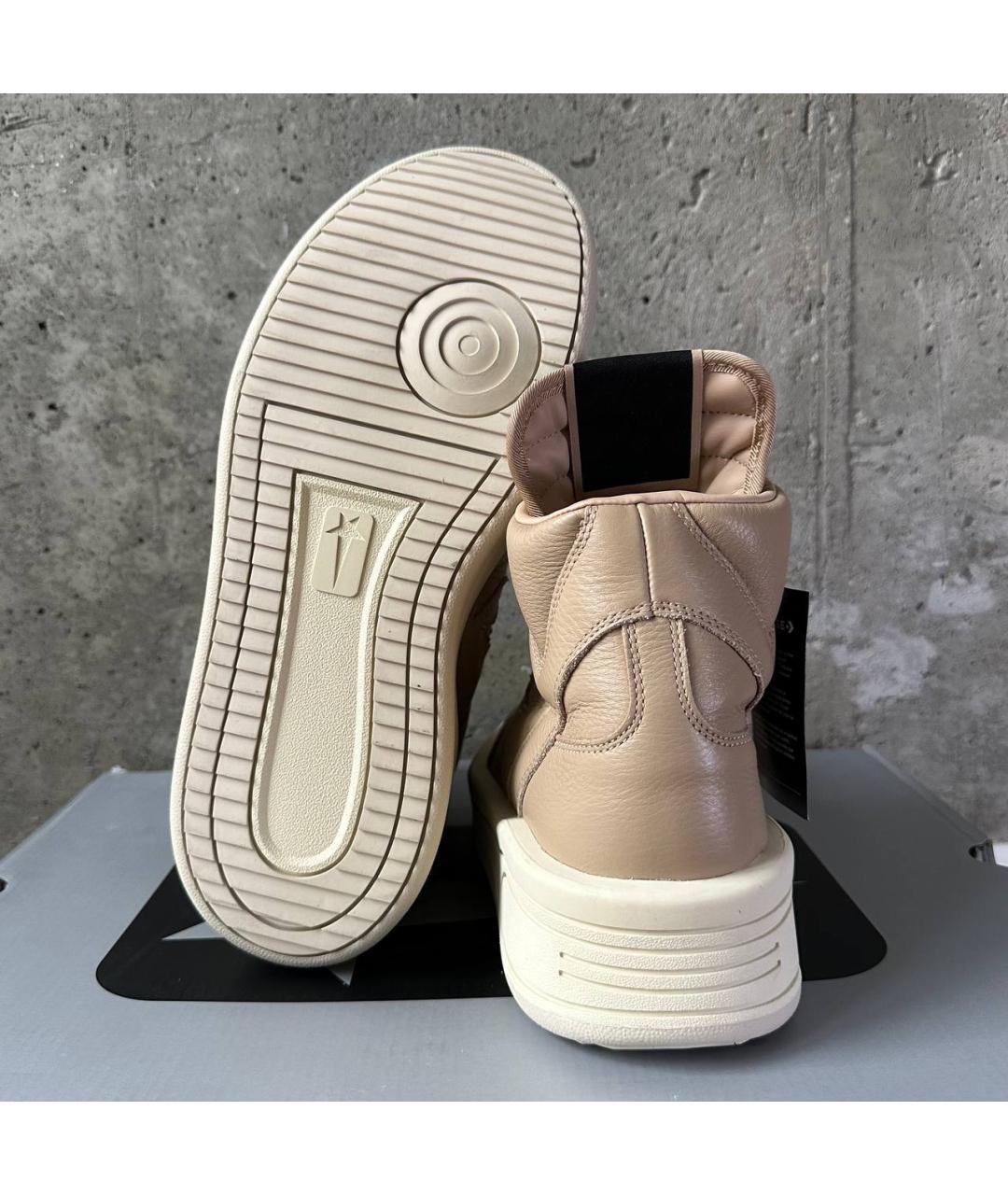 RICK OWENS Бежевые ботинки, фото 5