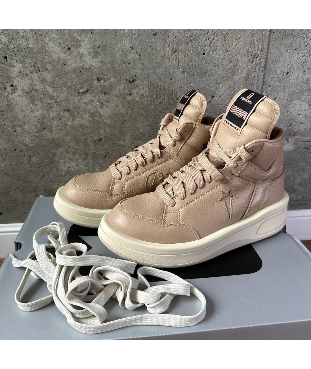 RICK OWENS Бежевые ботинки, фото 4