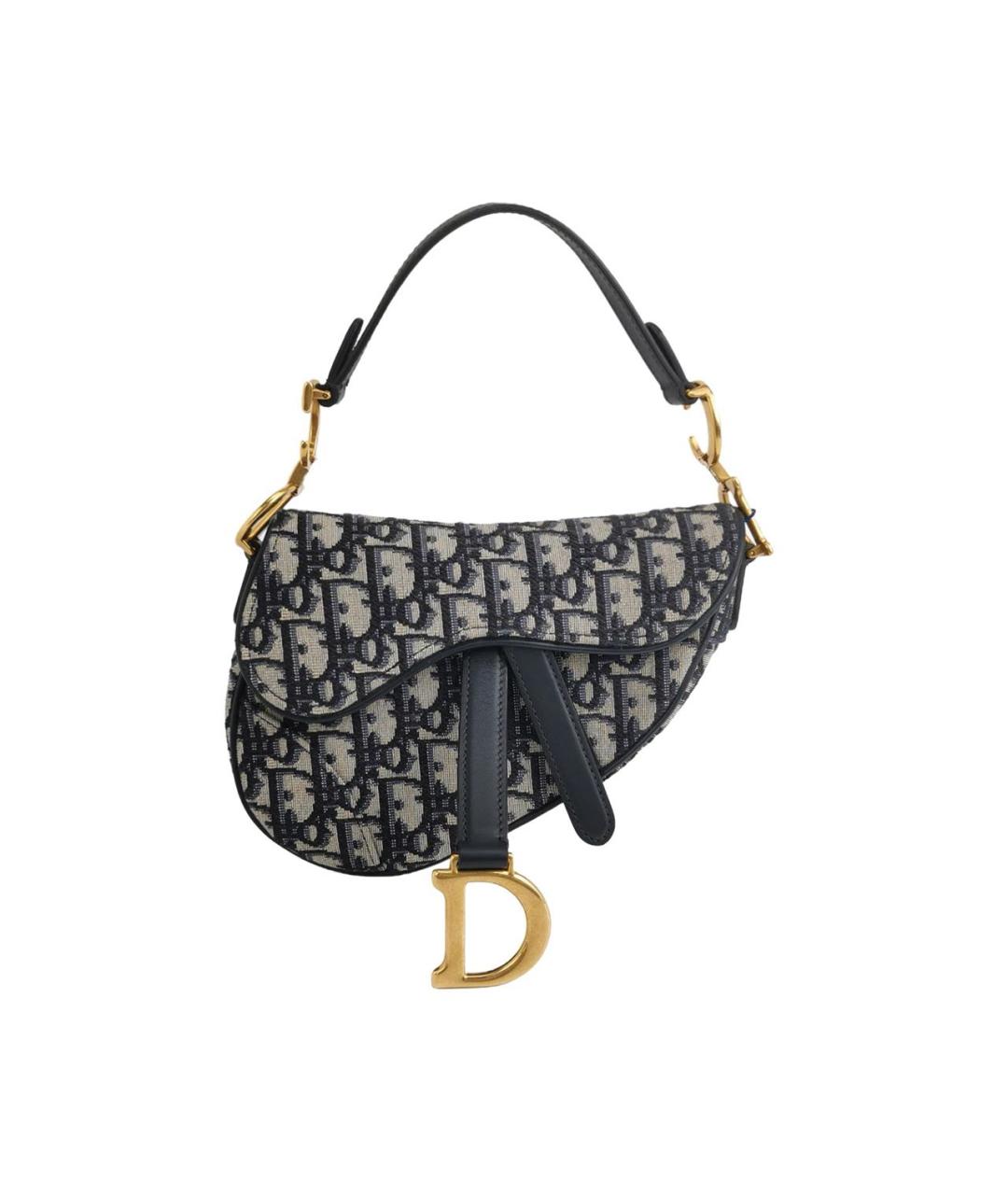 CHRISTIAN DIOR Бежевая жаккардовая сумка с короткими ручками, фото 1
