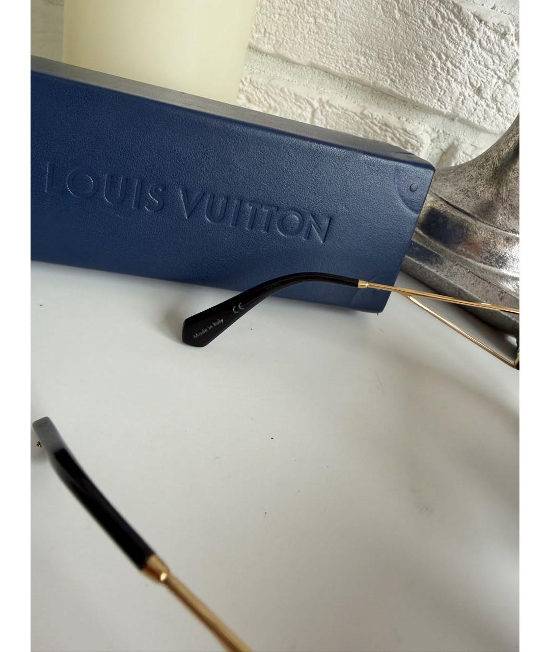 LOUIS VUITTON Черные пластиковые солнцезащитные очки, фото 4