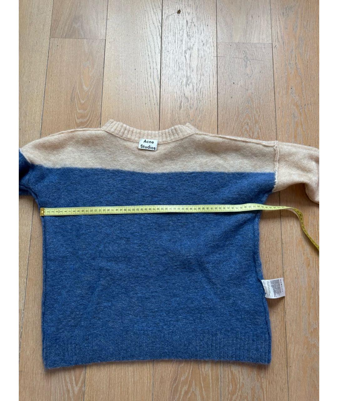 ACNE STUDIOS Темно-синий шерстяной джемпер / свитер, фото 3