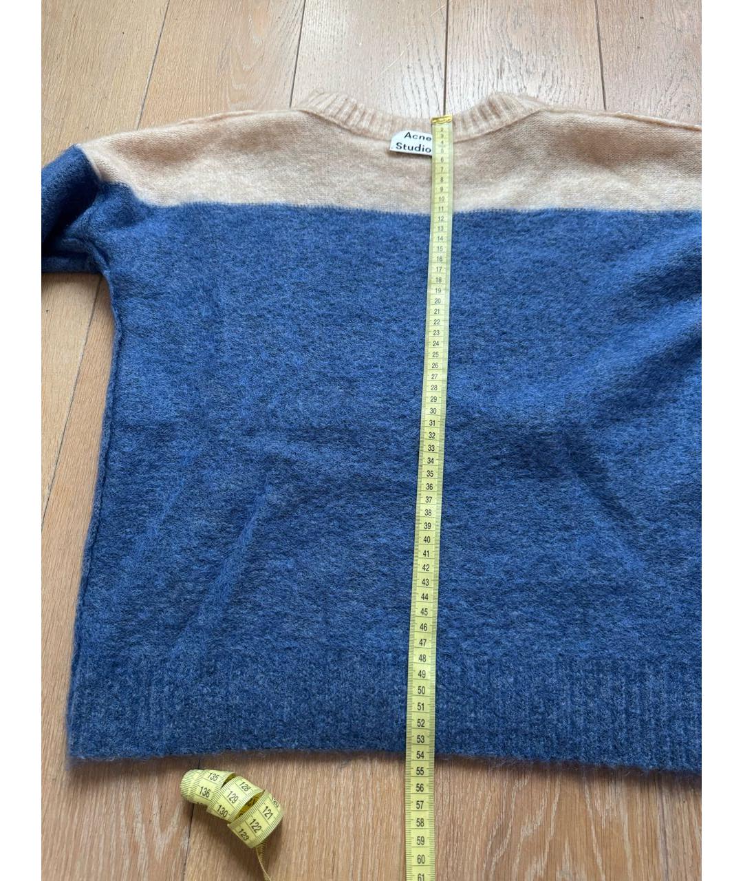 ACNE STUDIOS Темно-синий шерстяной джемпер / свитер, фото 4