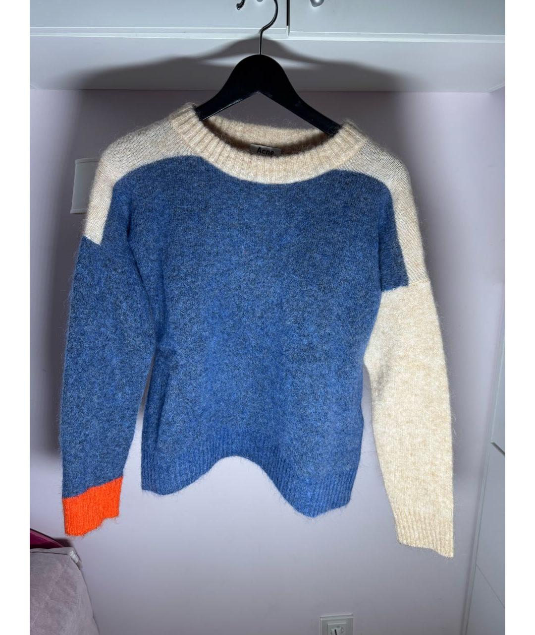 ACNE STUDIOS Темно-синий шерстяной джемпер / свитер, фото 9