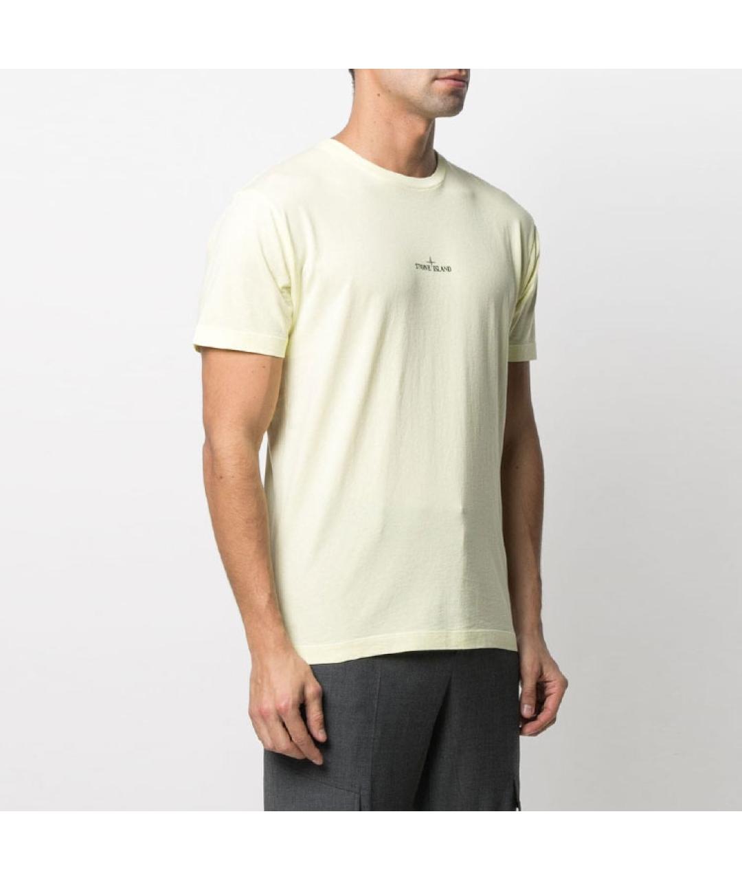 STONE ISLAND Бежевая футболка, фото 5