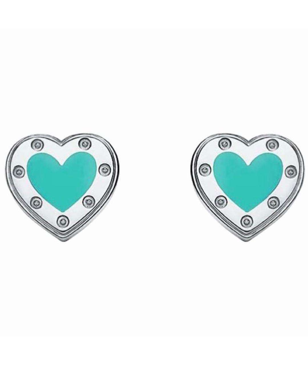 TIFFANY&CO Бирюзовые серебряные серьги, фото 1