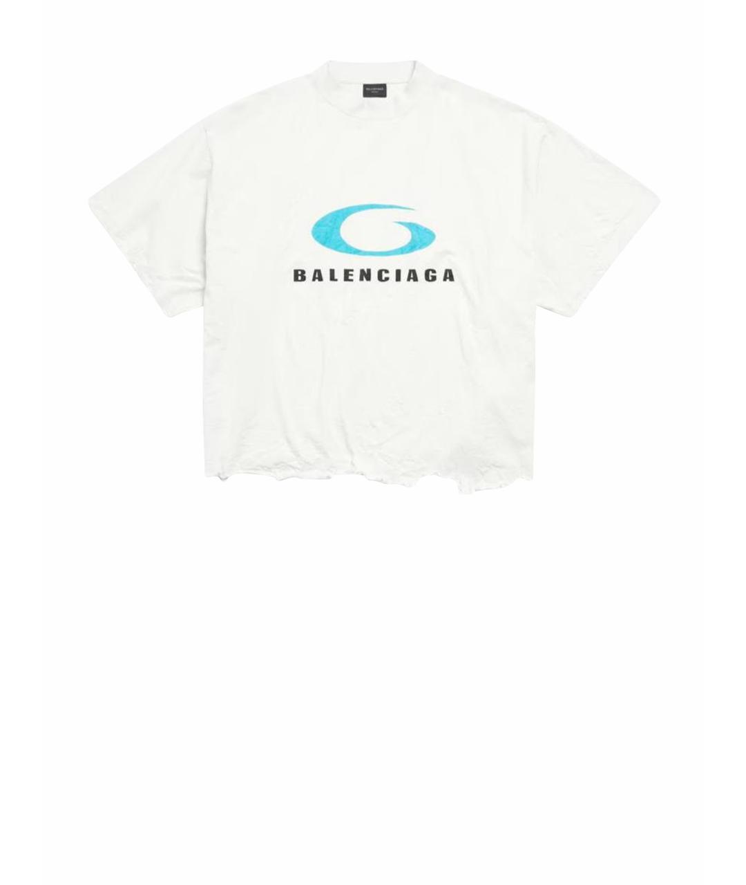 BALENCIAGA Белая футболка, фото 1